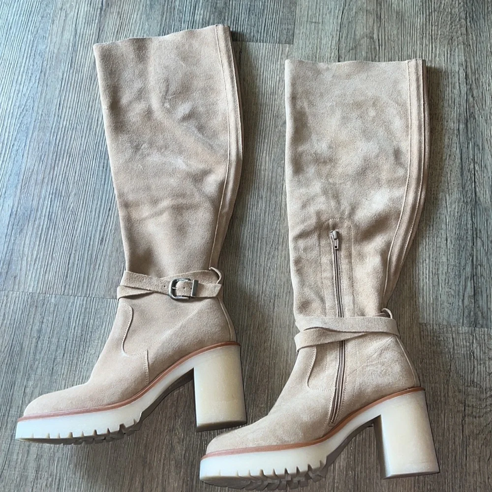Free People Jasper Over the Knee Boot camel size 41/10 - Picture 5 of 9